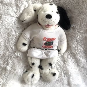 Build-A-Bear Dalmatian Stuffed Animal With Clothes- Florida Gator Top and Undies